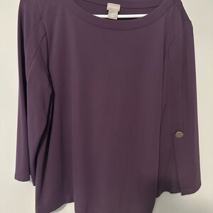 Chico's Elegant Plum Blouse